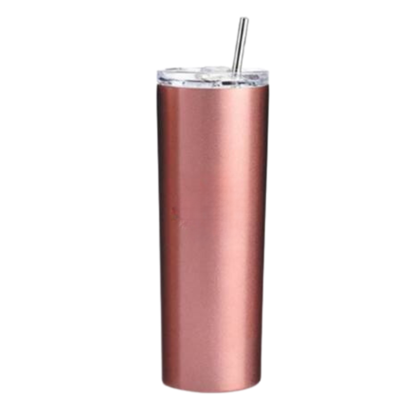 20oz Thermo Skinny Tumbler with Stainless Steel Straw