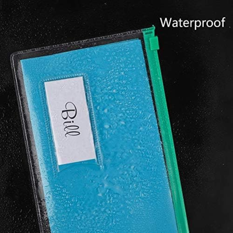 Clear Plastic Pencil Case with Coloured Zip