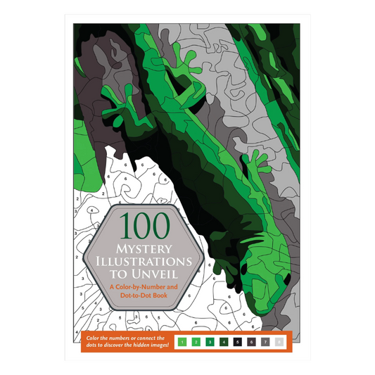 Peter Pauper 100 Mystery Illustrations to Unveil: A Colour-by-Number & Dot-to-Dot Book