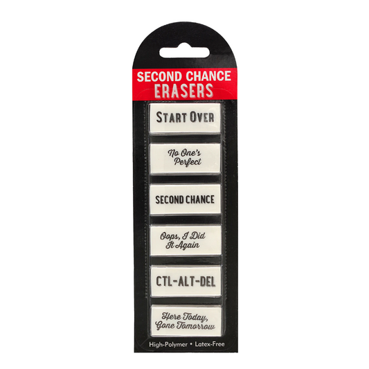 Peter Pauper Second Chance Erasers (6/Pack)