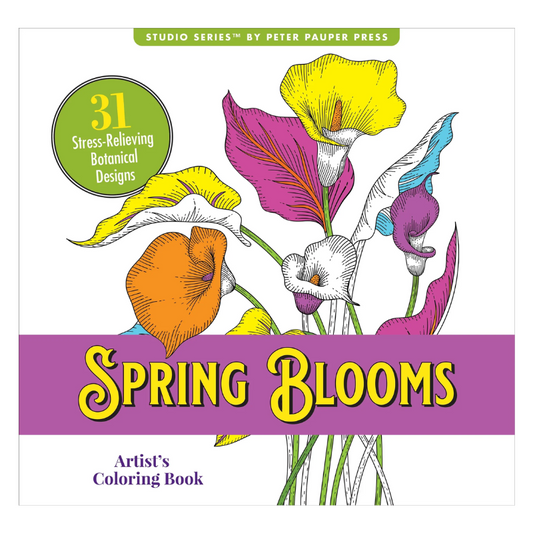 Peter Pauper Spring Blooms Artist's Colouring Book