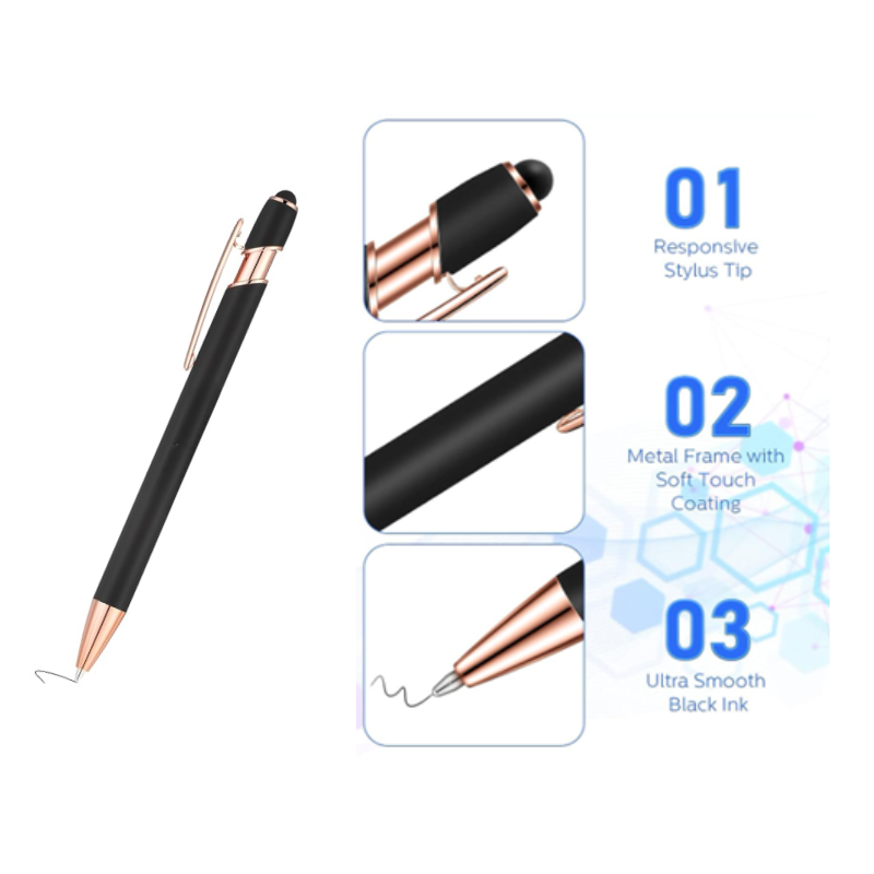 Copper Pen with Stylus