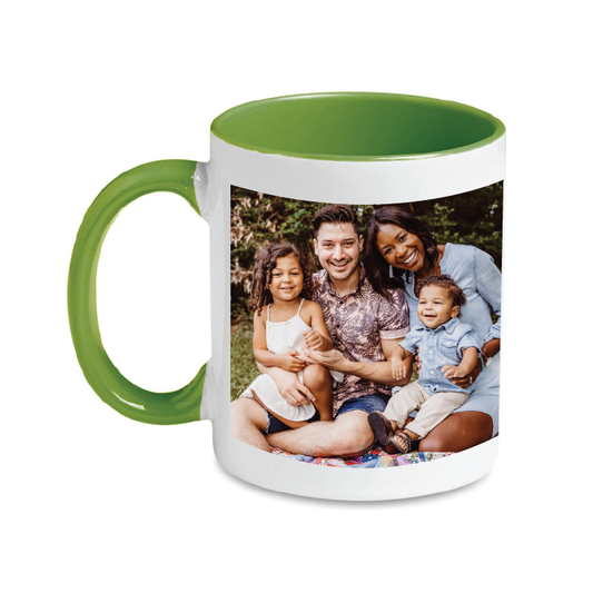 Personalised Sublimatable Coloured Ceramic Mug - Green