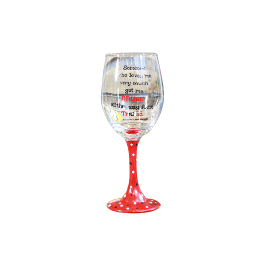 Tipsy - Wine Glass - Drunk Cliche