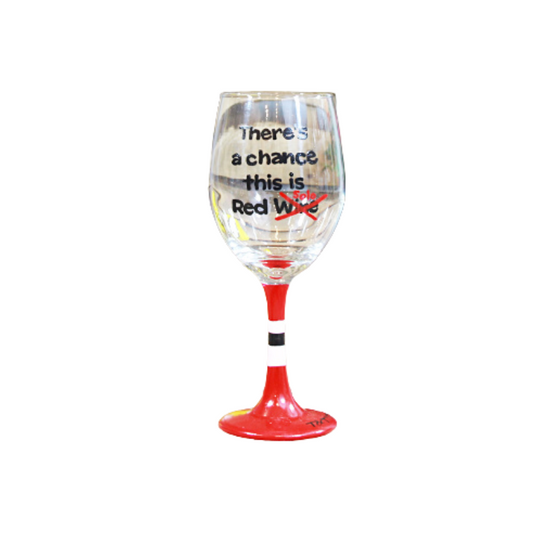 Tipsy - Wine Glass - Red Solo