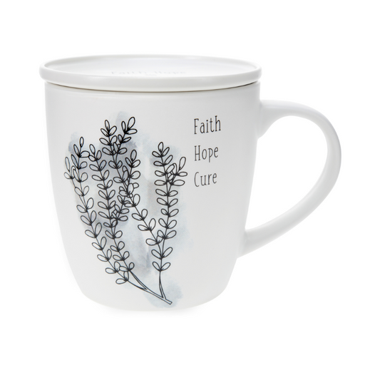 Pavilion 17oz Coffee Cup with Coaster Lid - Faith Hope Cure