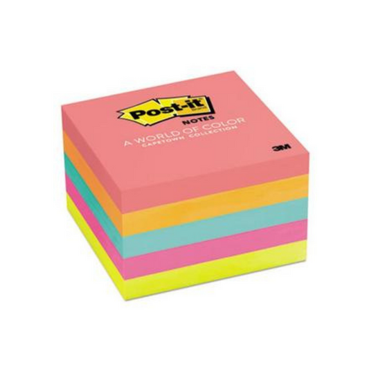 3M Neon 3" X 3" Post-it Notes (500 Sheets)