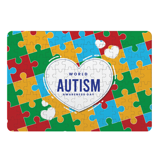 Autism Awareness Sublimation 120 Piece Jigsaw Puzzle
