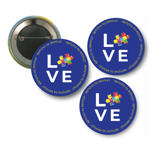 Autism Awareness Quick Buttons - Choose to Include - Pack of 10