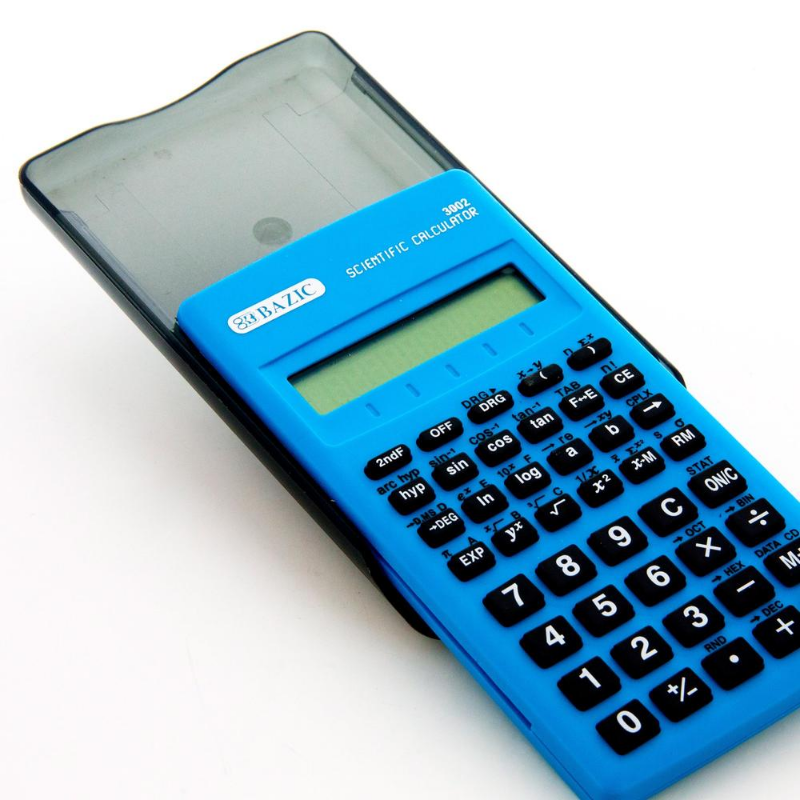 BAZIC 56 Function Scientific Calculator w/ Slide-On Case