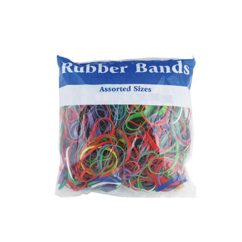 BAZIC 2 Oz./ 56.70 g Assorted Sizes and Colors Rubber Bands - Bazicstore