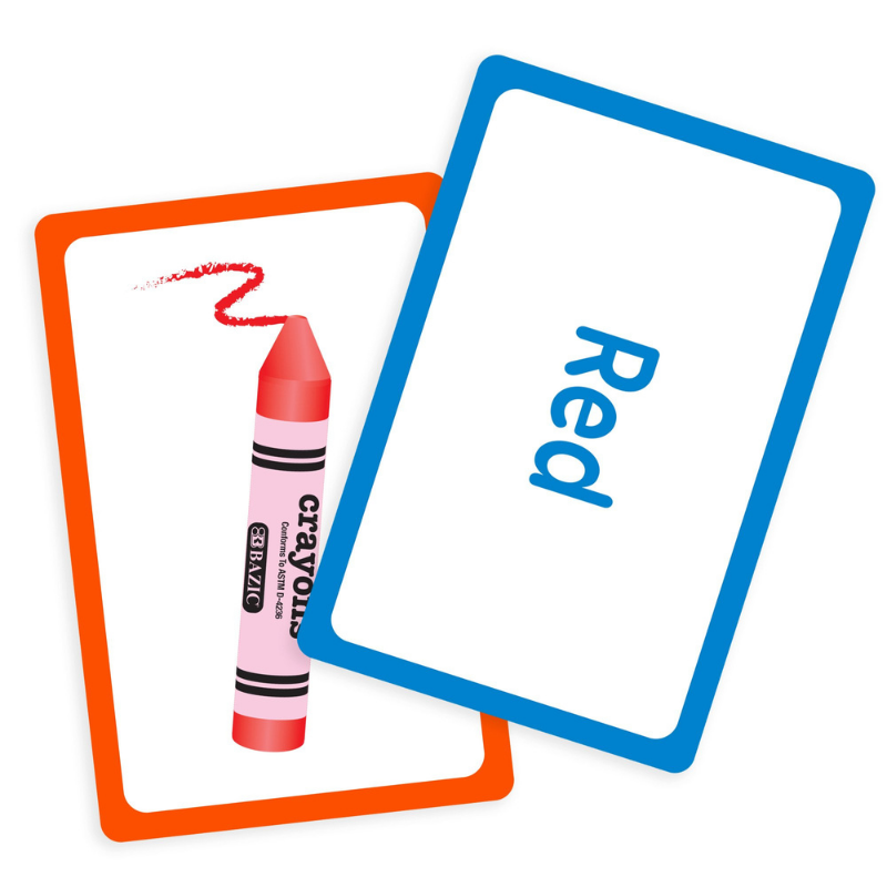 BAZIC Colours Preschool Flash Cards (36/Pack)