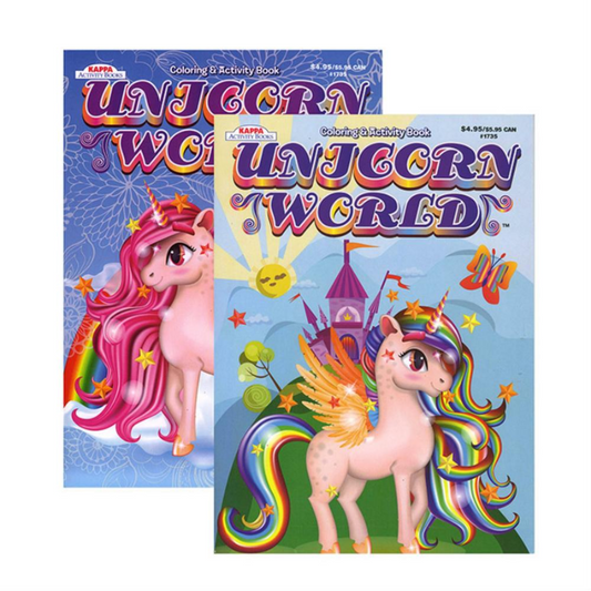 BAZIC KAPPA Unicorn World Colouring & Activity Book