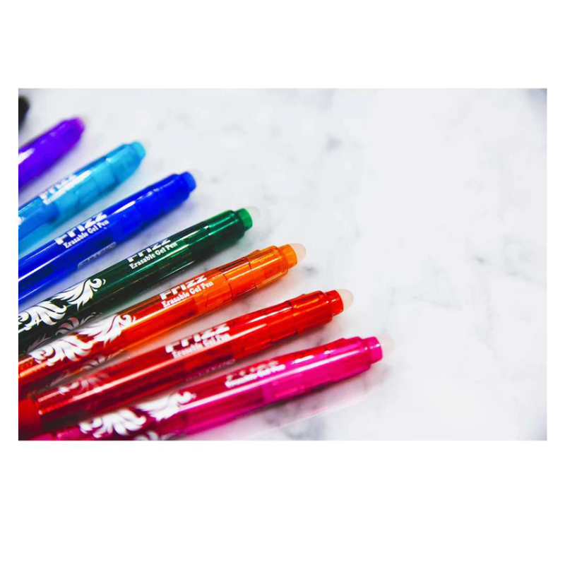 BAZIC Frizz Fashion Colour Erasable Gel Retractable Pen with Grip