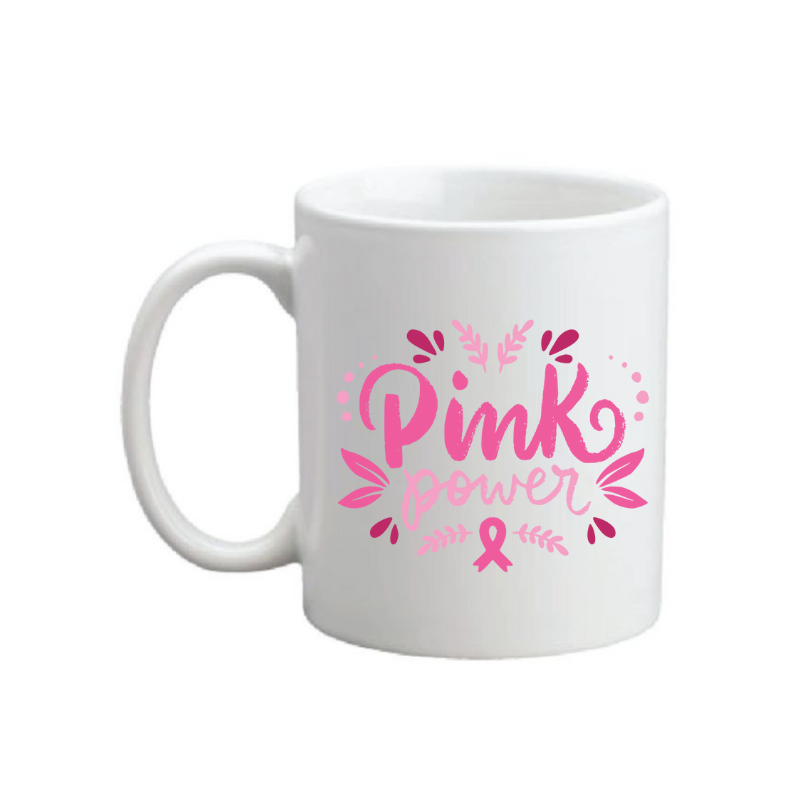 Breast Cancer Awareness C-Handle Coffee Mug - Multiple Designs