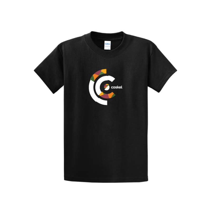 Coskel – Black Essential T-Shirt – Coskel Logo
