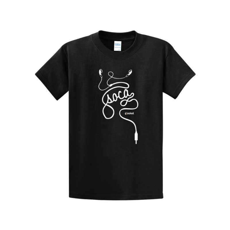 Coskel – Black Essential T-Shirt – Soca Headphones