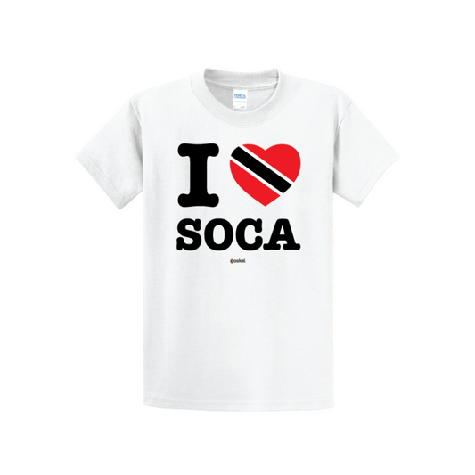 Coskel – White Essential T-Shirt – I Love Soca