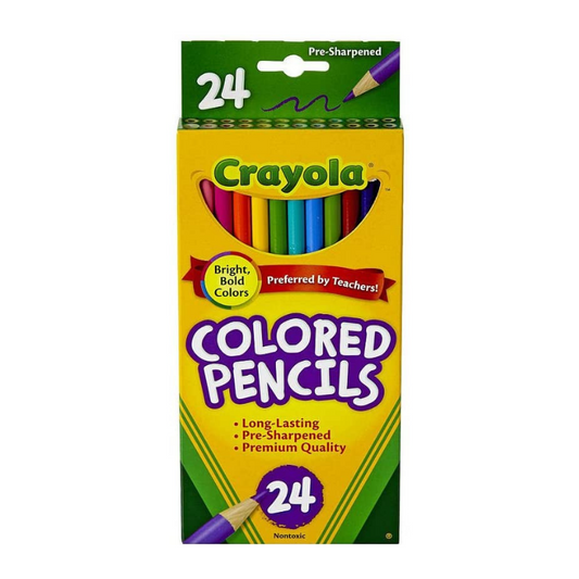Crayola Long Coloured Pencils (24/Pack)