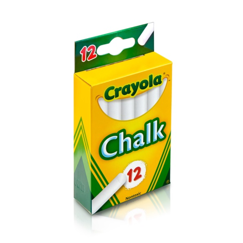Crayola White Chalk (12/Pack)