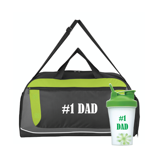 #1 Dad Bundle - Duffel Bag and Shaker Bottle