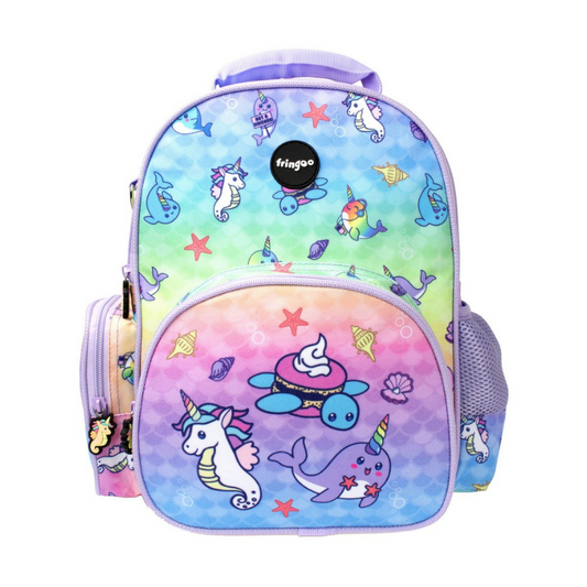 Fringoo Toddler Backpack - Narwhal & Seahorse