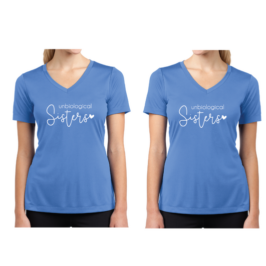 Ladies Competitor V-Neck T-Shirt - Unbiological Sisters (Price for One)