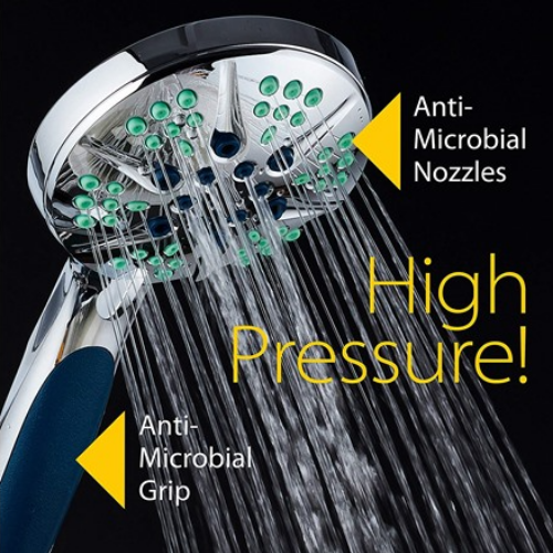 Notilus Antimicrobial High-Pressure Handheld Shower Head