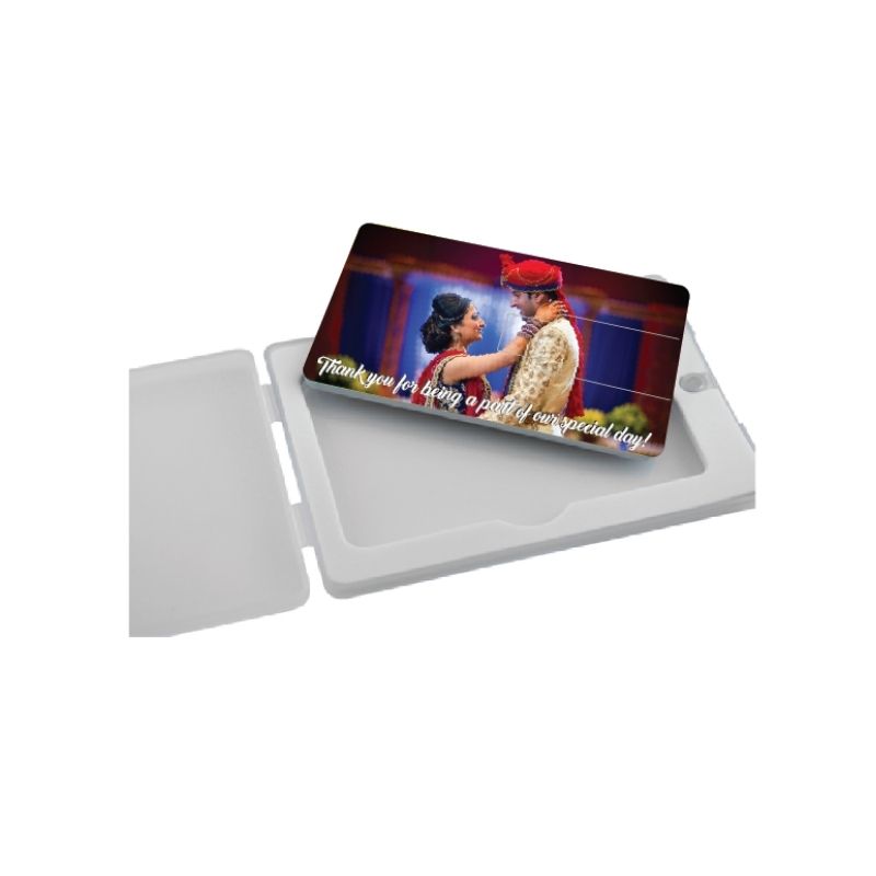Personalised 32GB Flip Card USB in Plastic Magnet Box