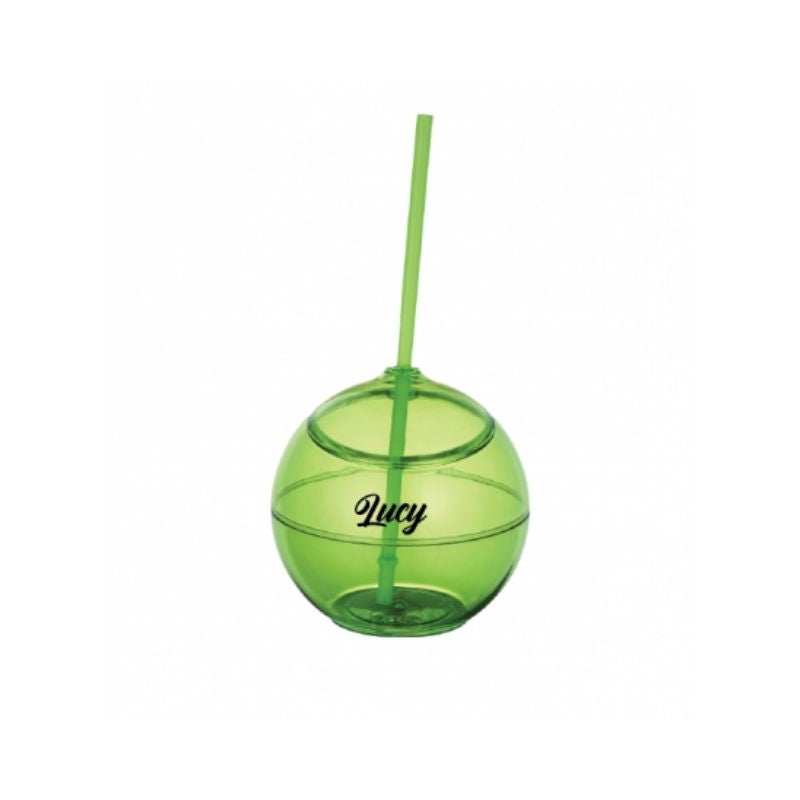 Personalised Fiesta Ball with Straw - Green