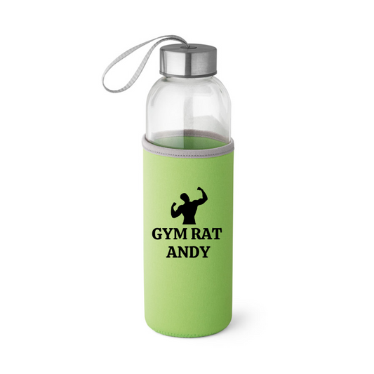 Personalised Raise Glass Sports Bottle - Green