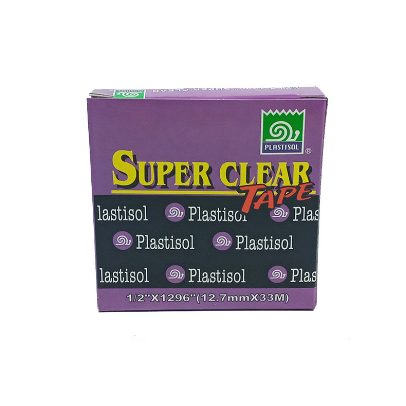 Plastisol 1/2" X 1296" Super Clear Tape