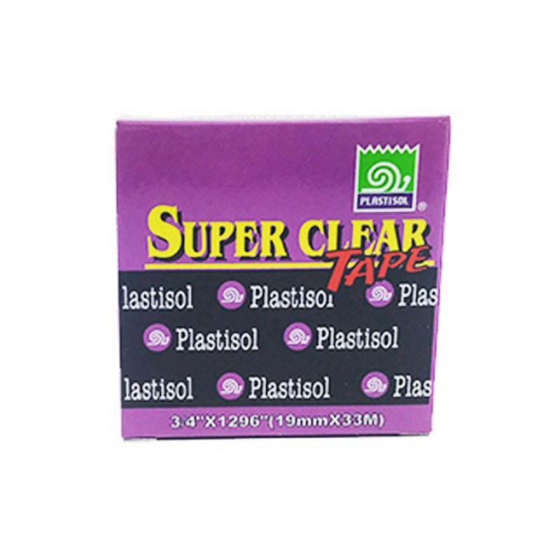 Plastisol 3/4" X 1296" Super Clear Tape