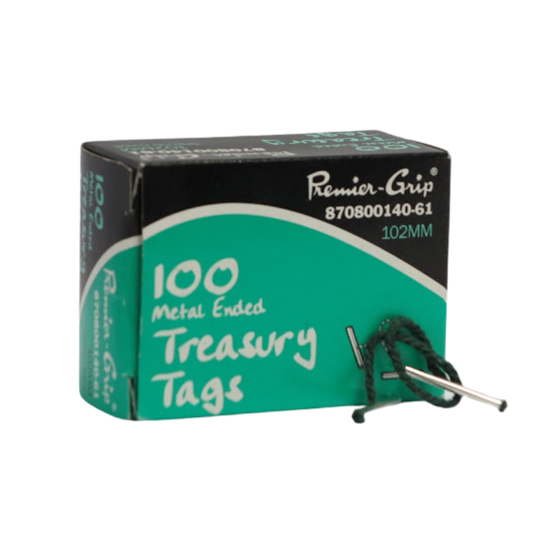 Premier-Grip 4" / 102MM Treasury Tags (100/Pack)
