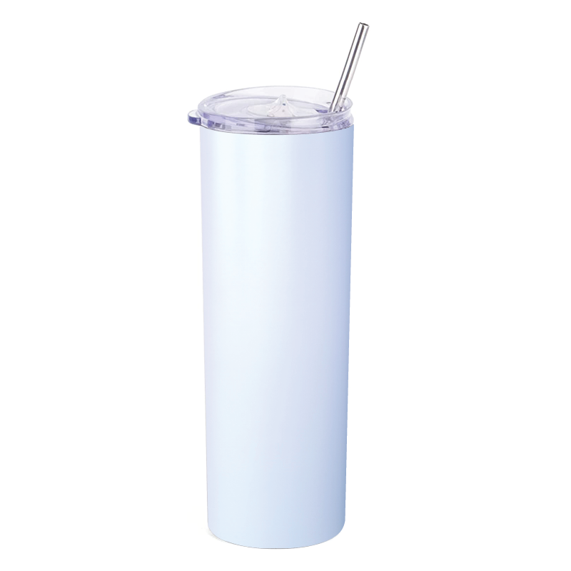 20oz Thermo Skinny Tumbler with Stainless Steel Straw