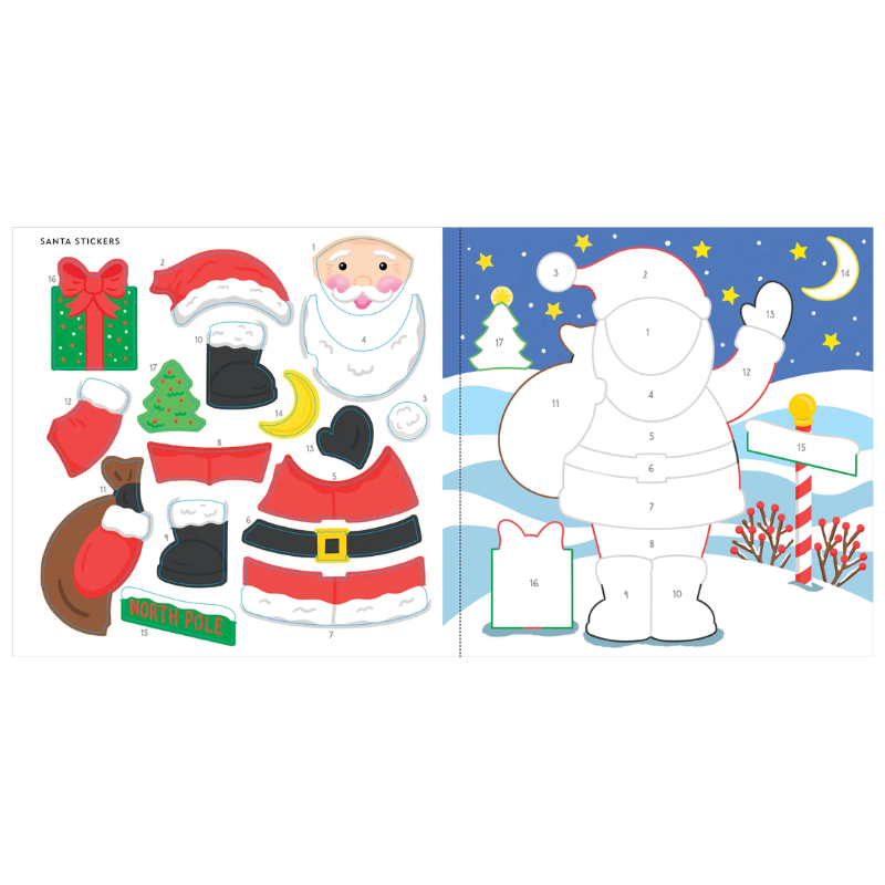 Peter Pauper My First Colour-by-Sticker Christmas Book