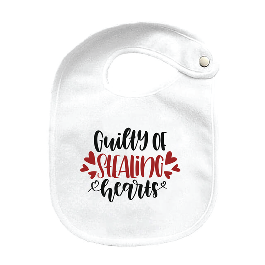 Valentine's Day Baby Bib - Guilty of Stealing Hearts