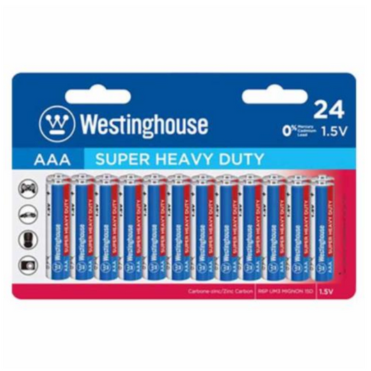 Westinghouse Super Heavy Duty AAA Battery 24/Pk