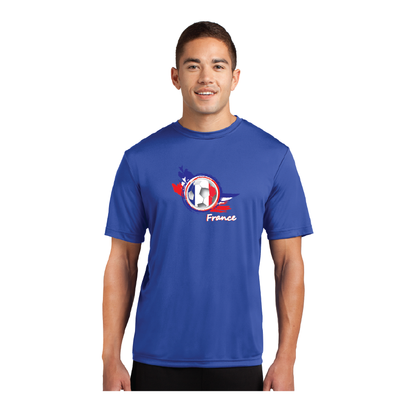Football Fever Mens Competitor T-Shirt - France