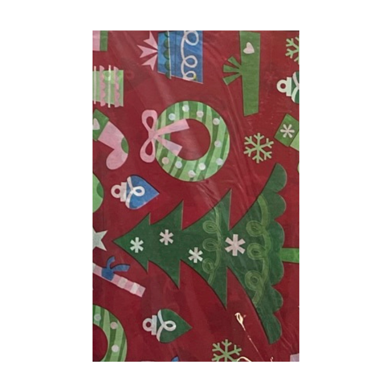 20'' X 26'' Christmas Tissue Paper - Assorted Colours (10 Sheets/Pack)