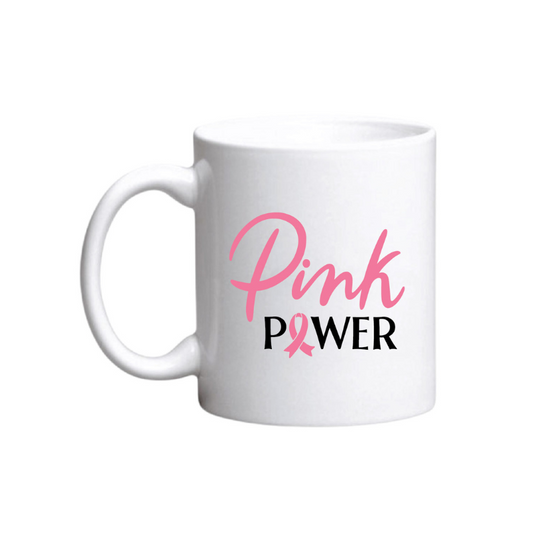 Breast Cancer Awareness C-Handle Sublimation Coffee Mug
