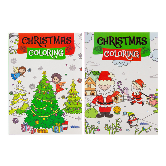 BAZIC Christmas Colouring Book