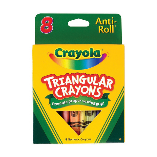 Crayola Anti-Roll Triangular Crayons (8/Pack)