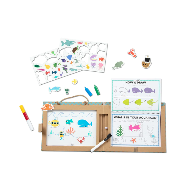 Melissa & Doug - Reusable Drawing & Magnet Kit – Ocean