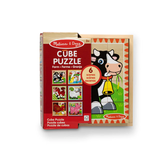 Melissa & Doug - Farm Cube Puzzle