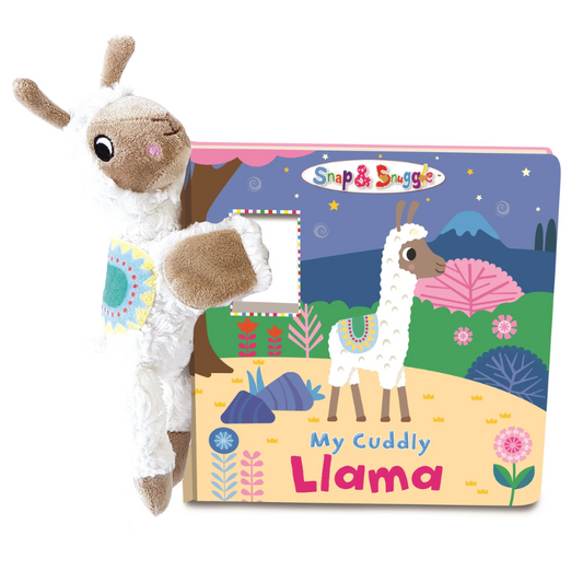 Wonderbox Snap & Snuggle Set in Box - My Cuddly Llama