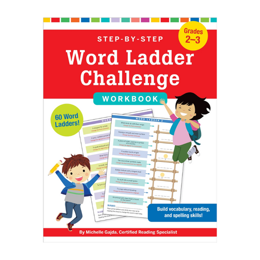 Peter Pauper Step-by-Step Word Ladder Challenge Workbook (Grades 2-3)