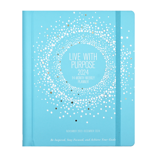 Peter Pauper 2024 Live with Purpose 14 Month Planner / Diary