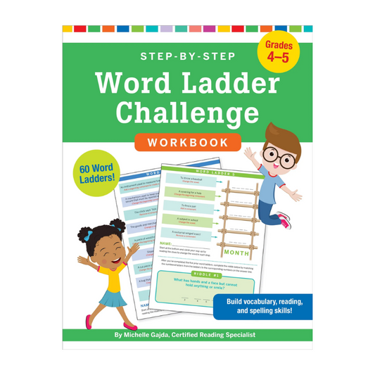 Peter Pauper Step-by-Step Word Ladder Challenge Workbook (Grades 4-5)