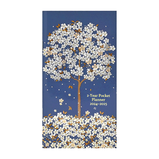Peter Pauper 2024-25 Falling Blossoms 2-Year Pocket Planner / Diary
